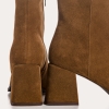 BOOTS REQINS BLONDIE CUIR VELOURS COGNAC